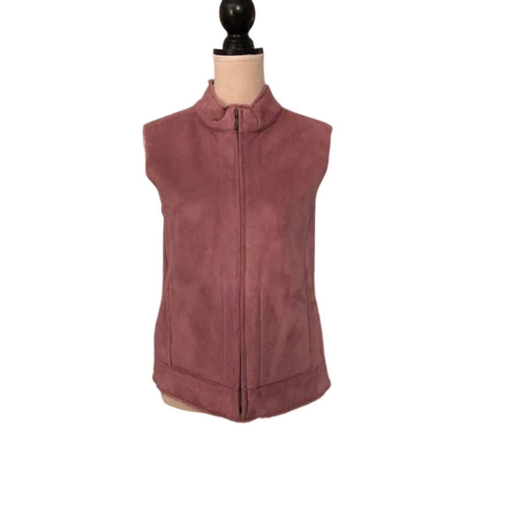 Pendleton Women’s Sweater Vest Medium Fleece Inside